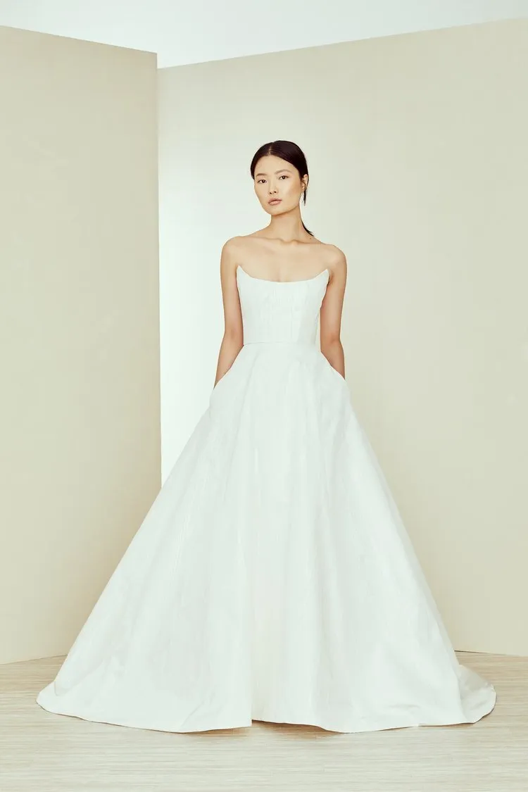 E-commerce photograph, for Amsale, styled by Kristin Dedorson