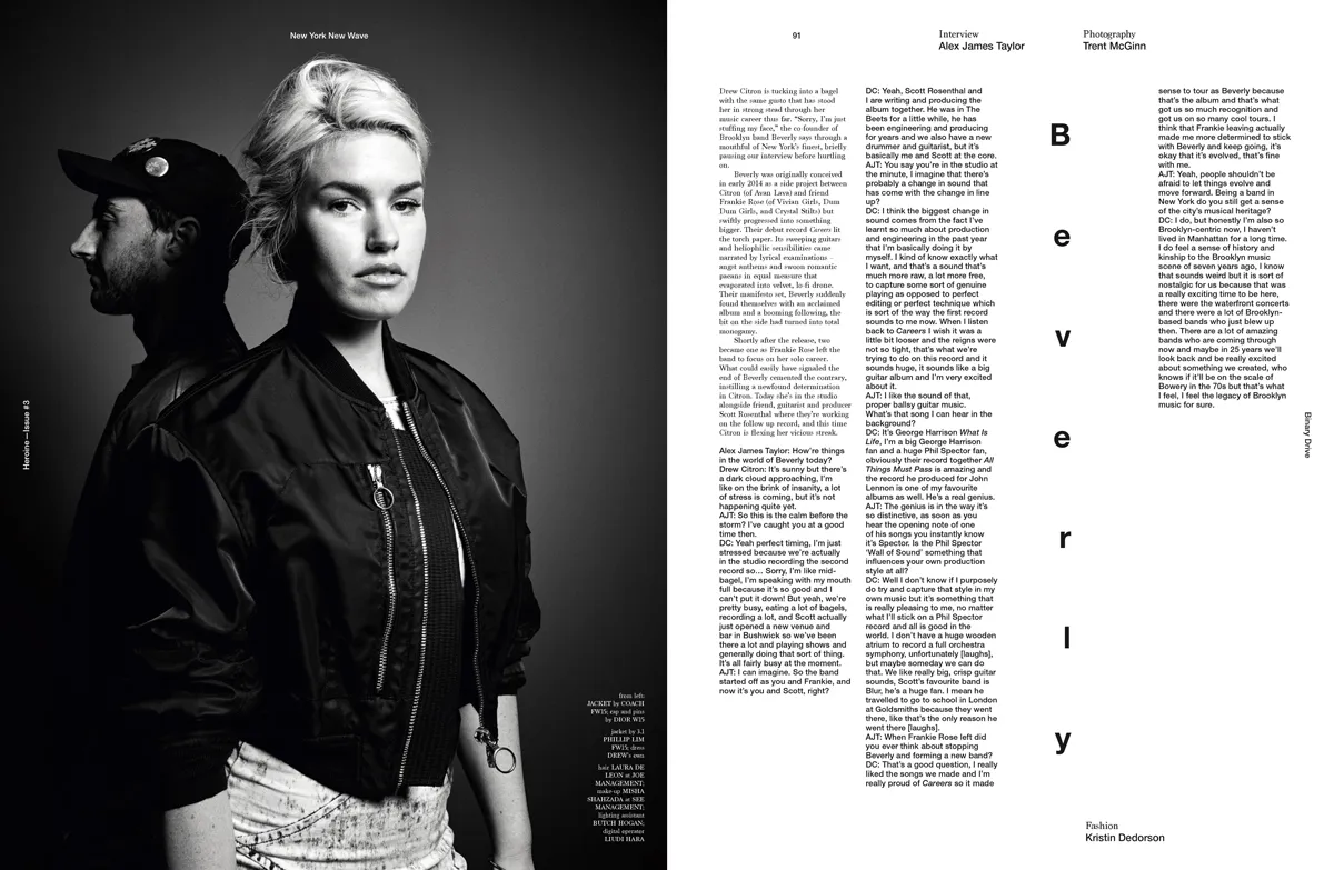 Fashion editorial photograph, for Heroine Magazine, styled by Kristin Dedorson